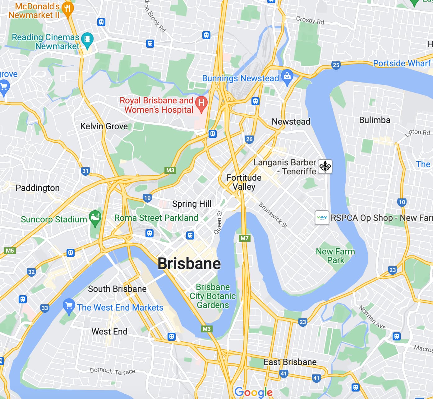 Brisbane google map
